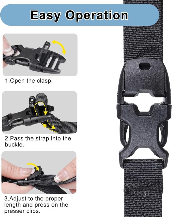 Vigorport Utility Straps with Quick Release Buckle, Nylon Backpack Accessory Yog... - Image 4