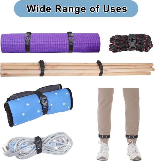 Vigorport Utility Straps with Quick Release Buckle, Nylon Backpack Accessory Yog... - Image 5