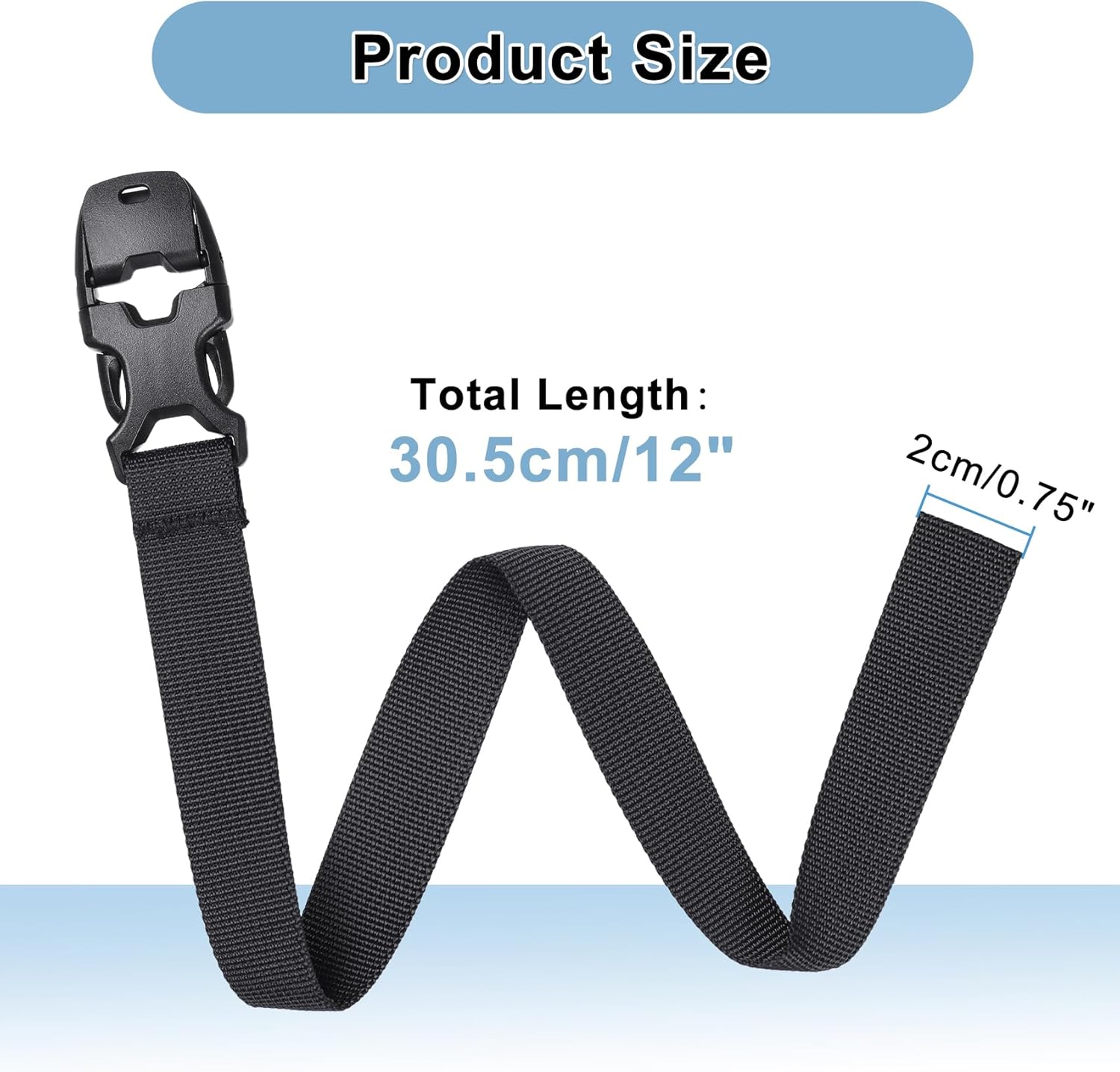 Vigorport Utility Straps with Quick Release Buckle, Nylon Backpack Accessory Yog... 6 Vigorport Utility Straps with Quick Release Buckle, Nylon Backpack Accessory Yog... - Image 6