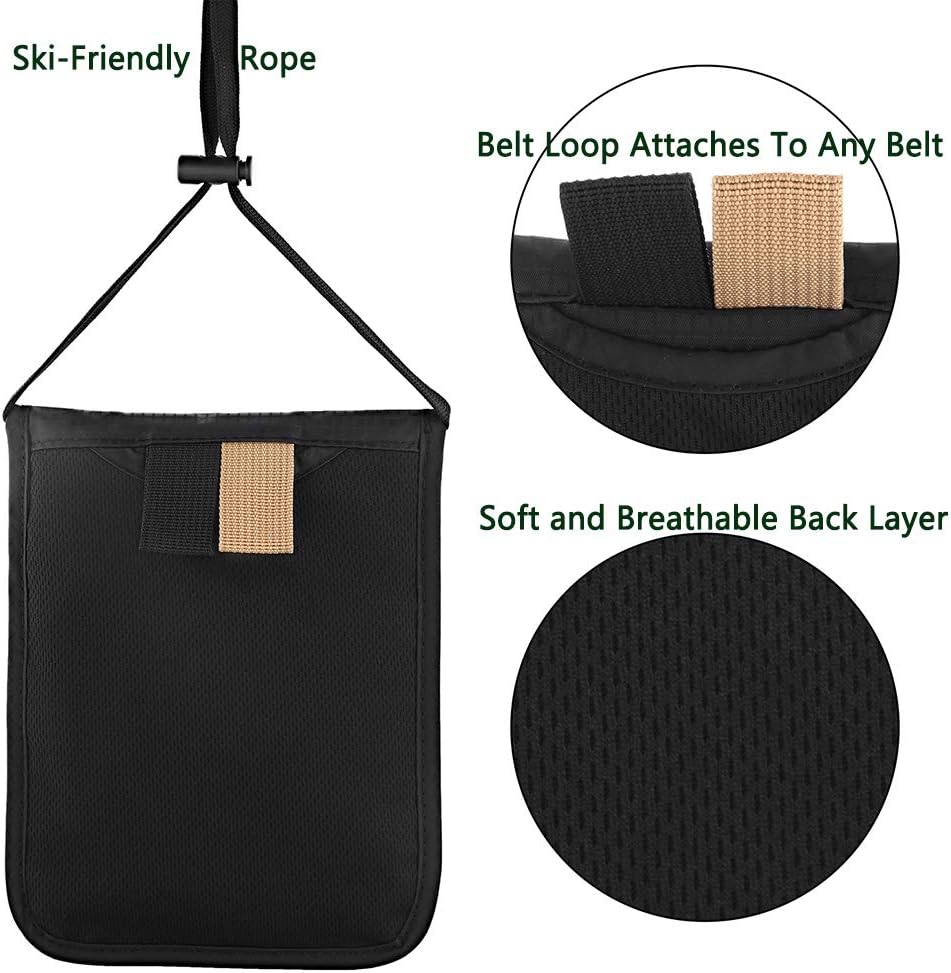 Travel Pouch Neck Wallet Family Passport Holder Organizer Case with RFID Blockin... 7 Travel Pouch Neck Wallet Family Passport Holder Organizer Case with RFID Blockin... - Image 7