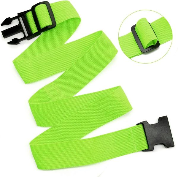 2Pack Add Bag Luggag Straps for Carry On Bag, Adjustable Suitcase Belt Add Bag T... - Image 3