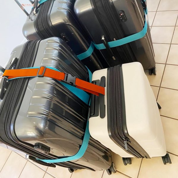 2Pack Add Bag Luggag Straps for Carry On Bag, Adjustable Suitcase Belt Add Bag T... - Image 10