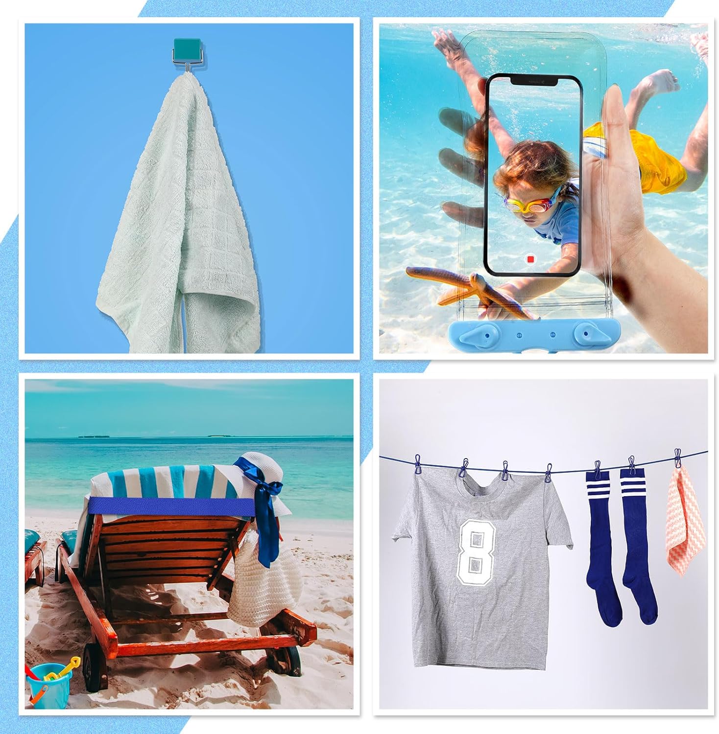Yeaqee 33 Pcs Cruise Accessories Kit for 4 People Cruise Essentials Includes 8 L... 6 Yeaqee 33 Pcs Cruise Accessories Kit for 4 People Cruise Essentials Includes 8 L... - Image 6