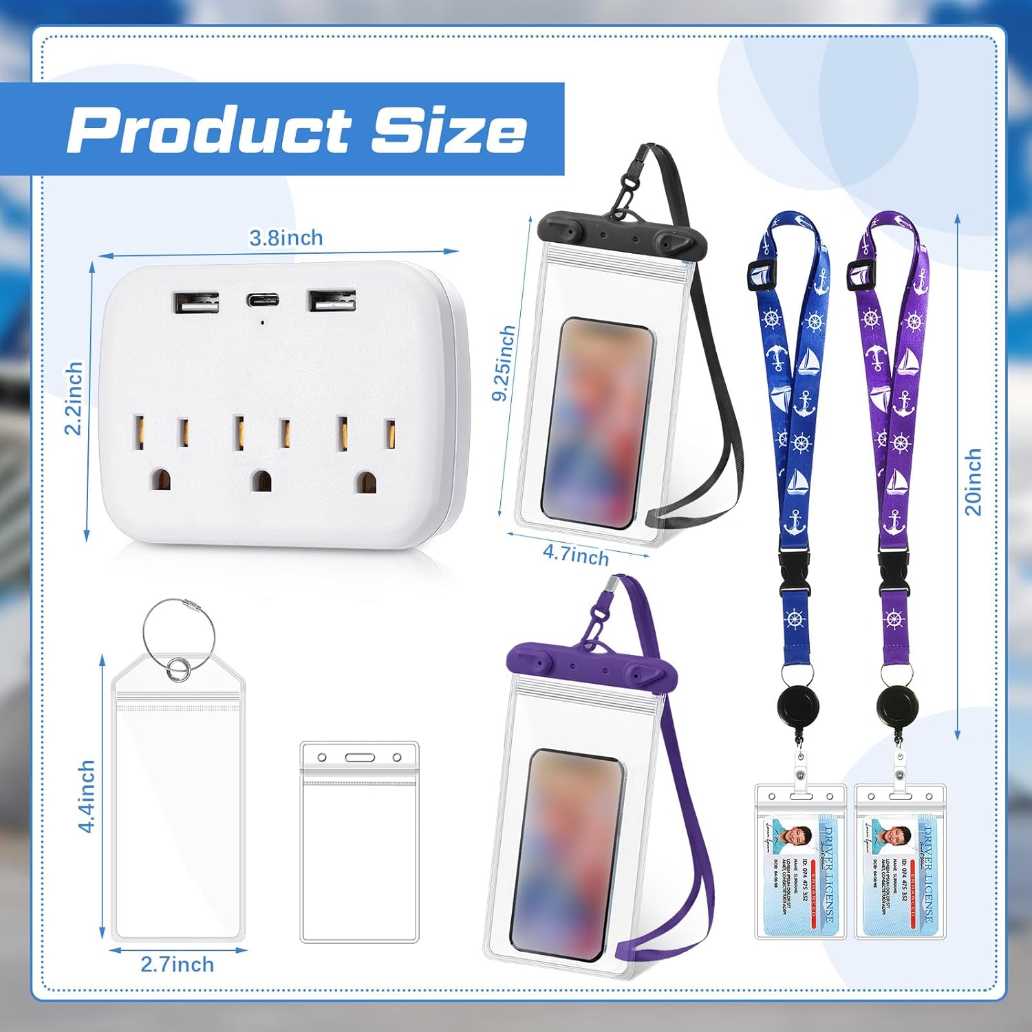 Teling Cruise Essentials 2025, 2 Cruise Lanyard, 4 Carnival Luggage Tags for Shi... 3 Teling Cruise Essentials 2025, 2 Cruise Lanyard, 4 Carnival Luggage Tags for Shi... - Image 3