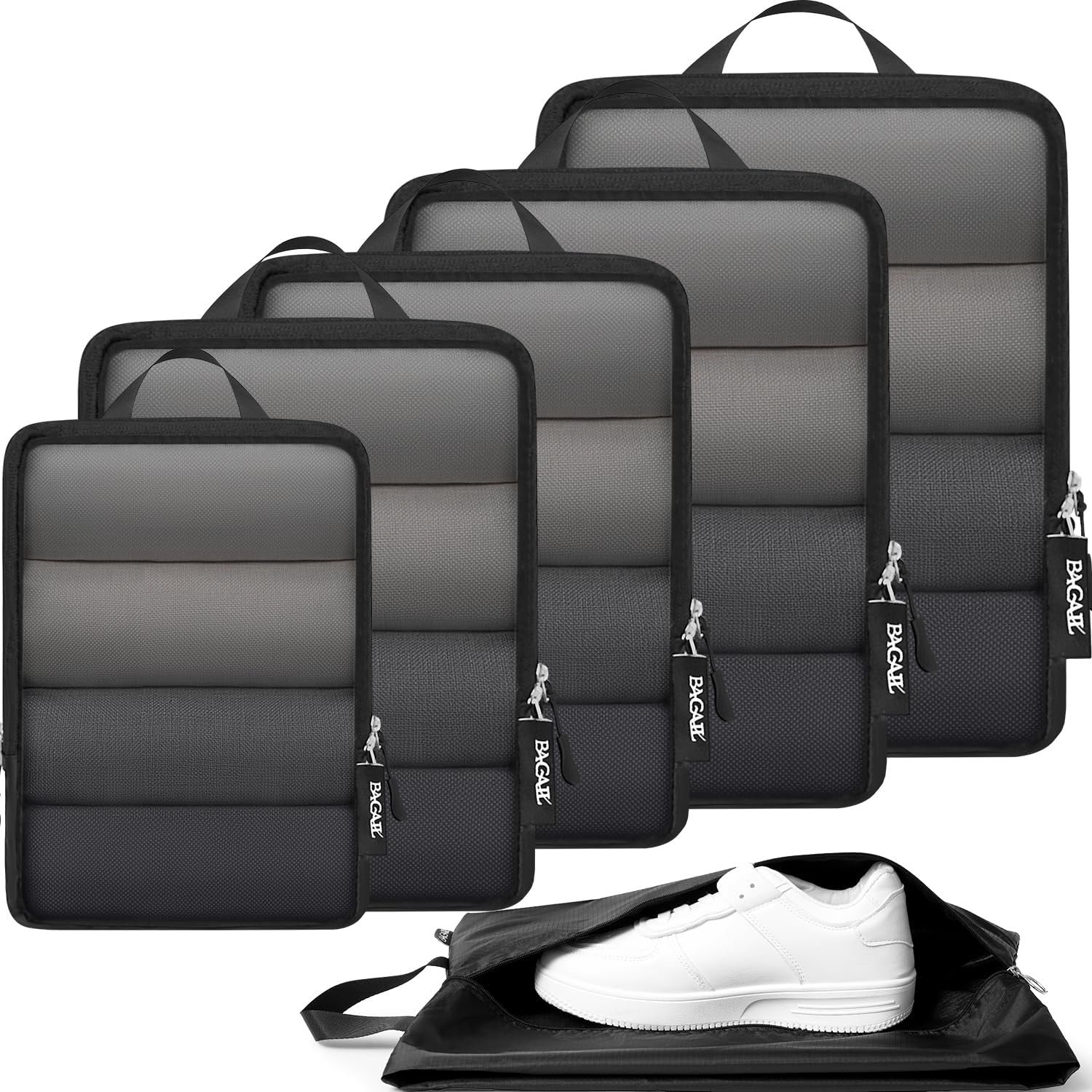 BAGAIL 4 Set/6 Set Ultralight Compression Packing Cubes Packing Organizer for Tr... 2 BAGAIL 4 Set/6 Set Ultralight Compression Packing Cubes Packing Organizer for Tr... - Image 2