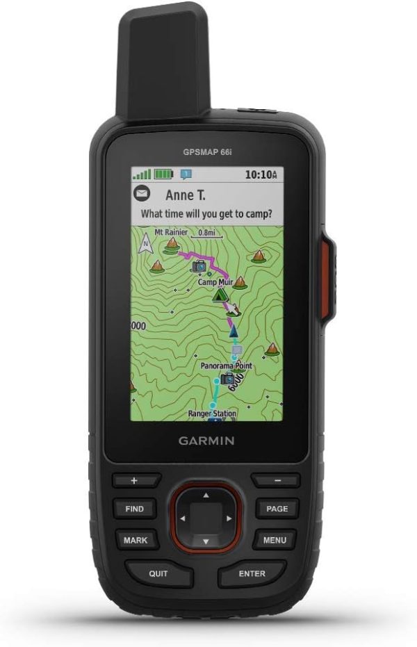 Garmin GPSMAP 66i, GPS Handheld and Satellite Communicator, Featuring TopoActive... - Image 2