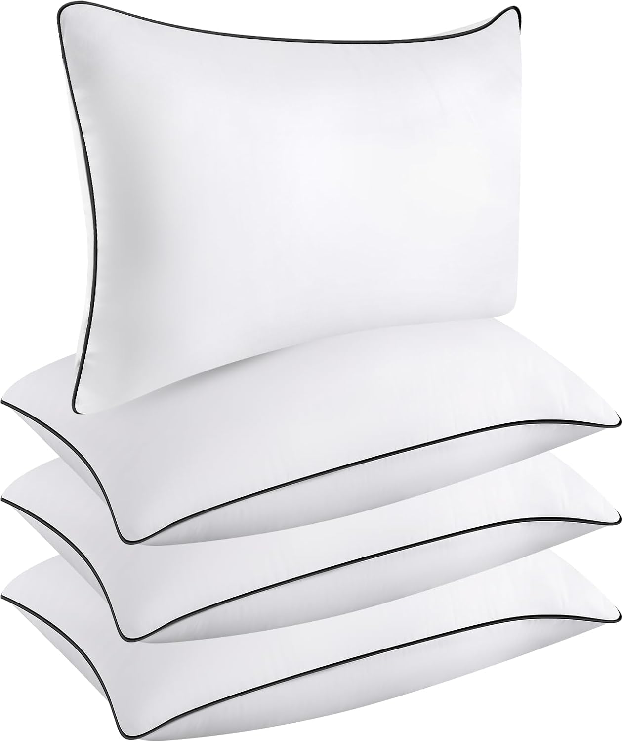 Hotel Quality Cooling Queen Size Bed Pillows Set of 4 - Soft, Firm, and Supporti... 2 Hotel Quality Cooling Queen Size Bed Pillows Set of 4 - Soft, Firm, and Supporti... - Image 2