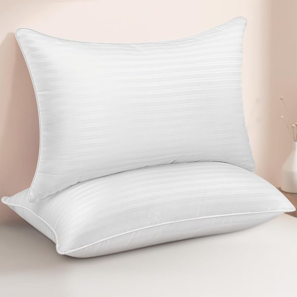 Queen Size Bed Pillows Set of 2 - Premium Down Alternative Cooling Pillows for S... - Image 2