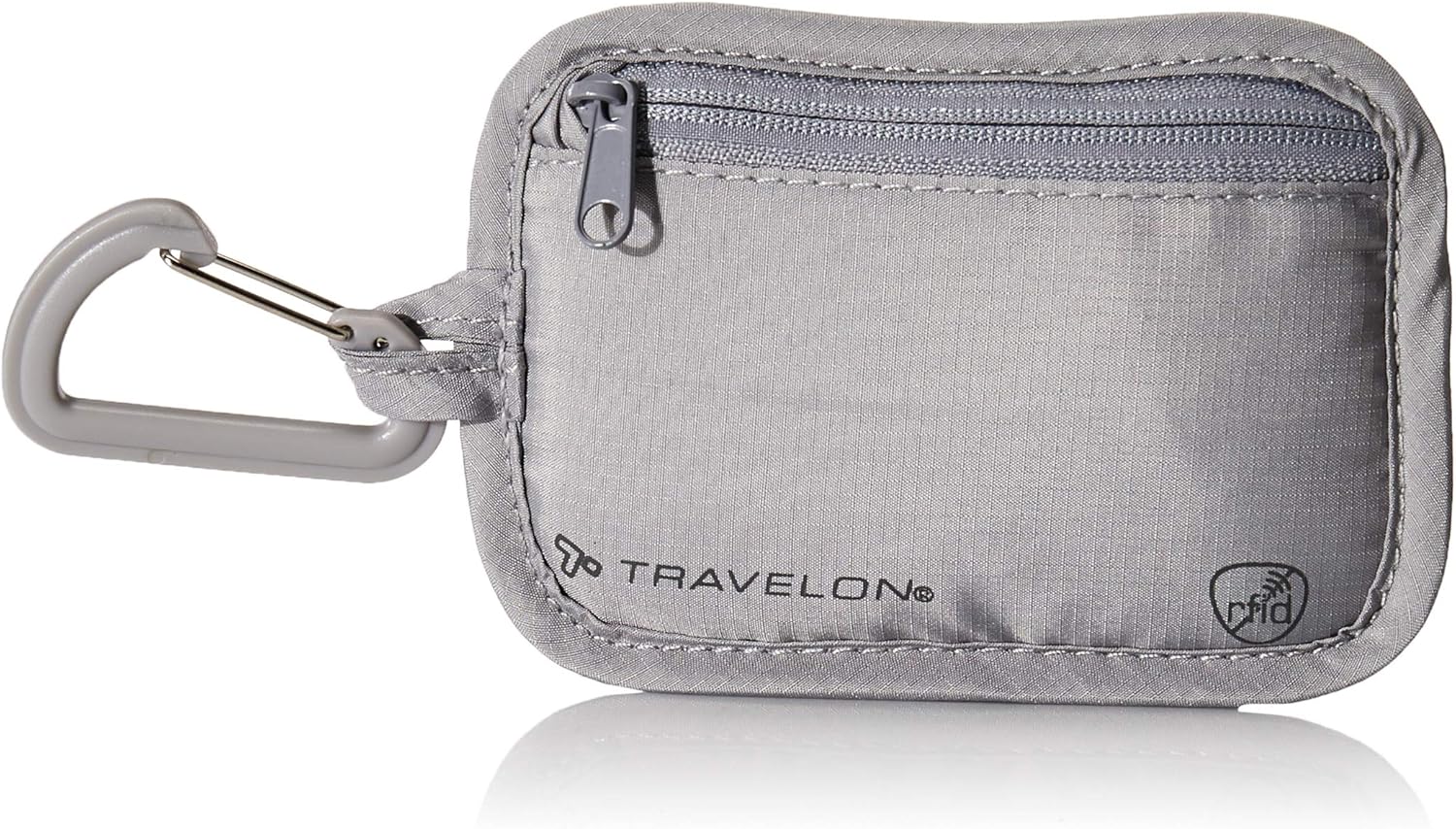 Travelon Travelon Rfid Blocking Clip Stash Pouch Travel Tote, Gray 2 Travelon Travelon Rfid Blocking Clip Stash Pouch Travel Tote, Gray - Image 2