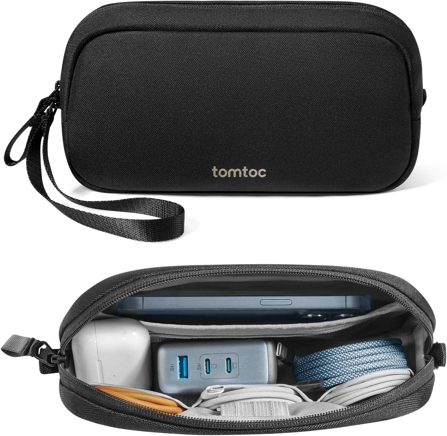 tomtoc Electronics Organizer Travel Case, Water Resistant Travel Bag Cable Organ... 2 tomtoc Electronics Organizer Travel Case, Water Resistant Travel Bag Cable Organ... - Image 2