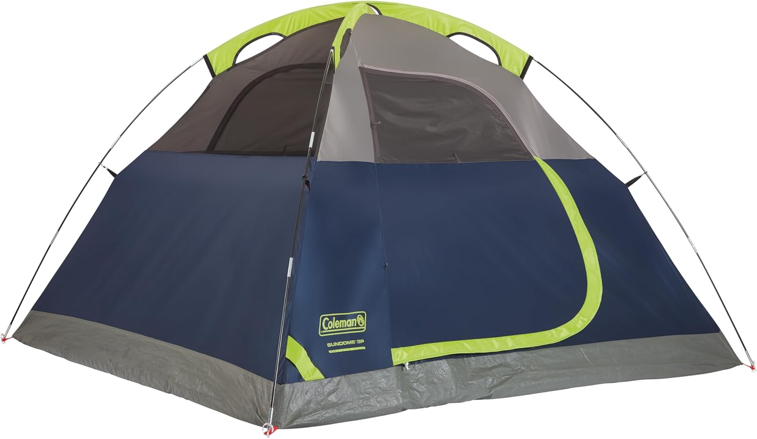 Coleman Sundome Camping Tent with Rainfly, 2/3/4/6 Person Tent Sets Up in 10 Min... 3 Coleman Sundome Camping Tent with Rainfly, 2/3/4/6 Person Tent Sets Up in 10 Min... - Image 3
