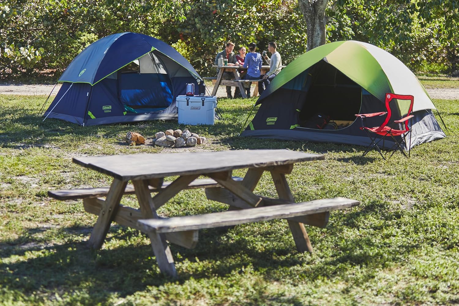 Coleman Sundome Camping Tent with Rainfly, 2/3/4/6 Person Tent Sets Up in 10 Min... 6 Coleman Sundome Camping Tent with Rainfly, 2/3/4/6 Person Tent Sets Up in 10 Min... - Image 6