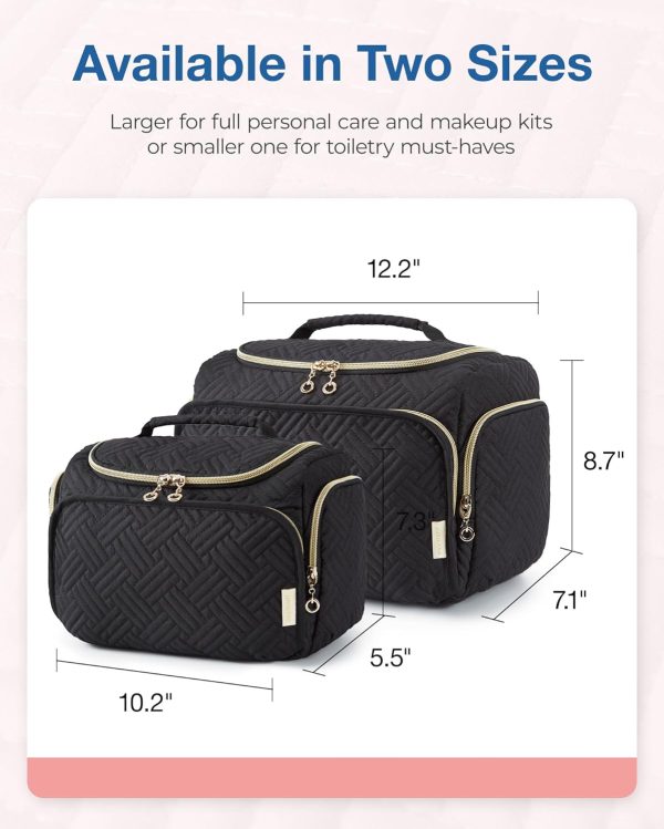 BAGSMART Travel Toiletry Bag for Women, Cosmetic Bag Makeup Bag Organizer with H... - Image 6