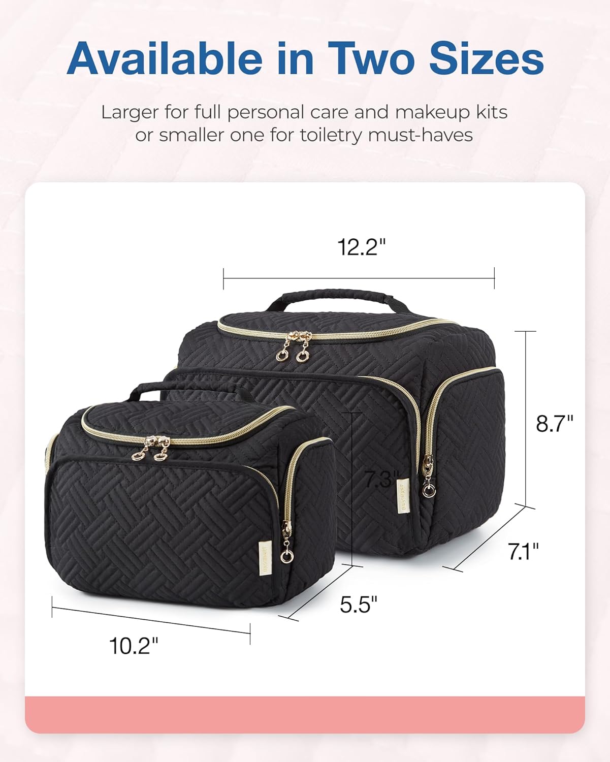 BAGSMART Travel Toiletry Bag for Women, Cosmetic Bag Makeup Bag Organizer with H... 6 BAGSMART Travel Toiletry Bag for Women, Cosmetic Bag Makeup Bag Organizer with H... - Image 6