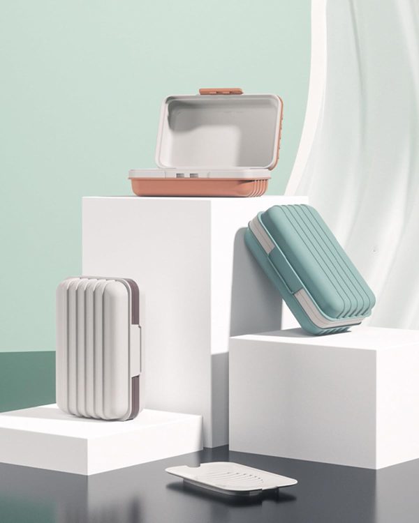 Travel Soap Holder with Lid - Draining Soap Box for Shower -Compact Travel Soap ... - Image 9