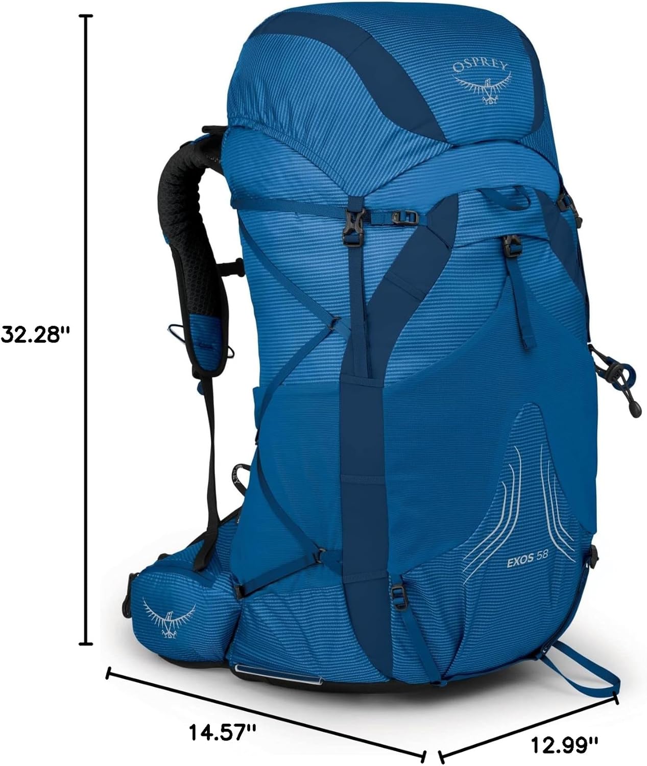 Osprey Exos 58 Men's Ultralight Backpacking Backpack 3 Osprey Exos 58 Men's Ultralight Backpacking Backpack - Image 3