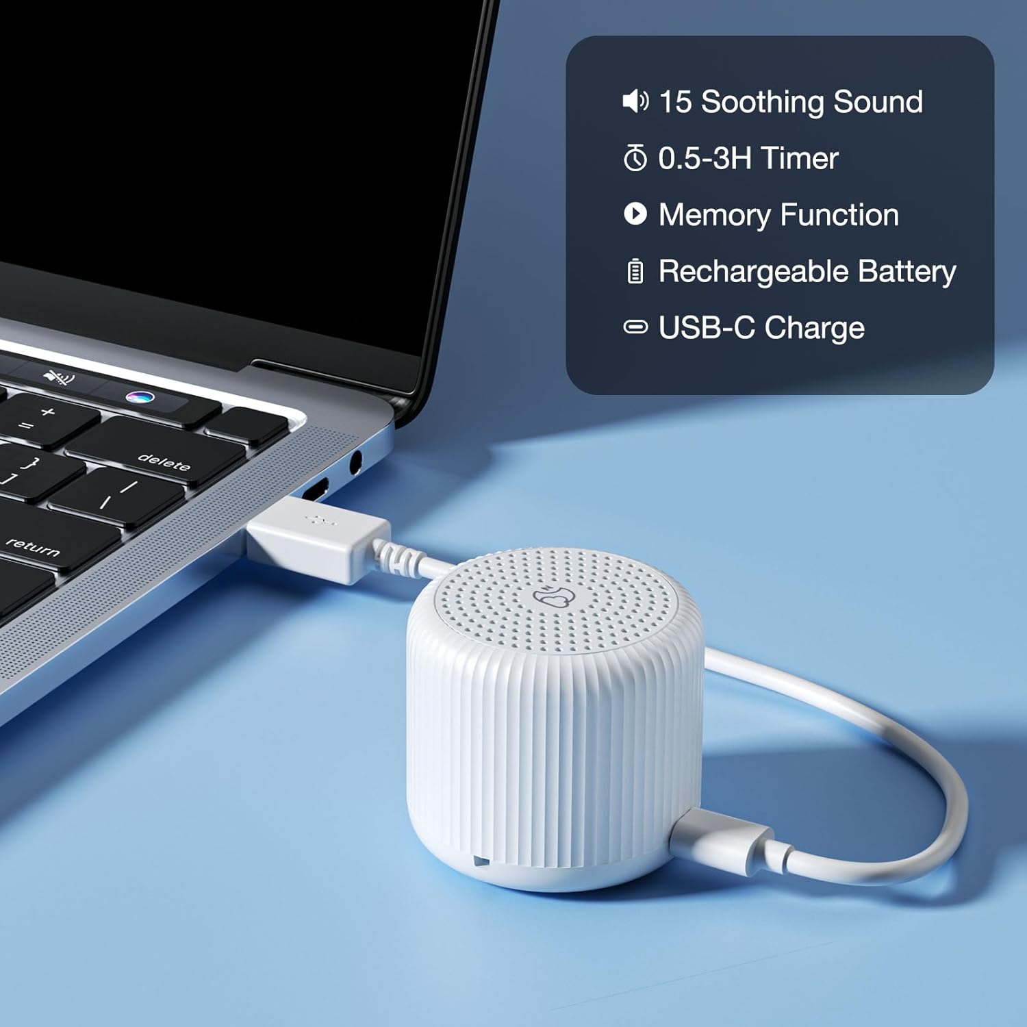 Portable Sound Machine for Baby Adults,LEICEX Travel Sound Machine,15 Non-Loopin... 7 Portable Sound Machine for Baby Adults,LEICEX Travel Sound Machine,15 Non-Loopin... - Image 7