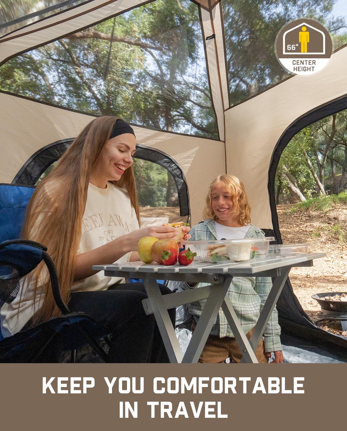 FanttikOutdoor Camping Tent 4/6/8/10 Person Instant Cabin Tent Setup in 60 Secon... 5 FanttikOutdoor Camping Tent 4/6/8/10 Person Instant Cabin Tent Setup in 60 Secon... - Image 5