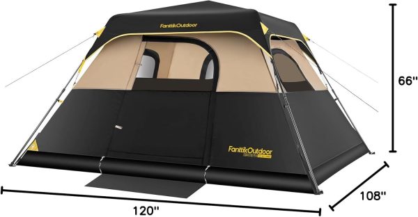 FanttikOutdoor Camping Tent 4/6/8/10 Person Instant Cabin Tent Setup in 60 Secon... - Image 10