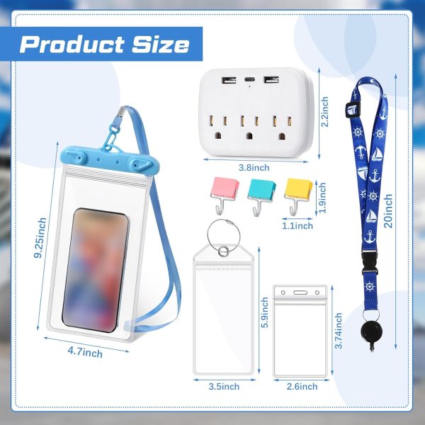 Qilery 38 Pcs Cruise Accessories Kit Includes 6 Cruise Lanyard 12 Cruise Luggage... - Image 3