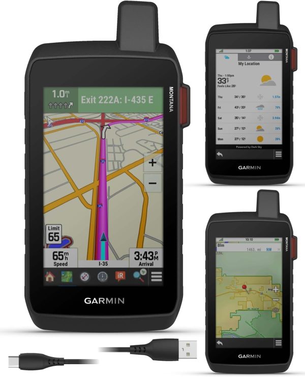 Garmin Montana 760i, Rugged GPS Handheld Navigator 5” Touchscreen w/Built-in inR... - Image 3