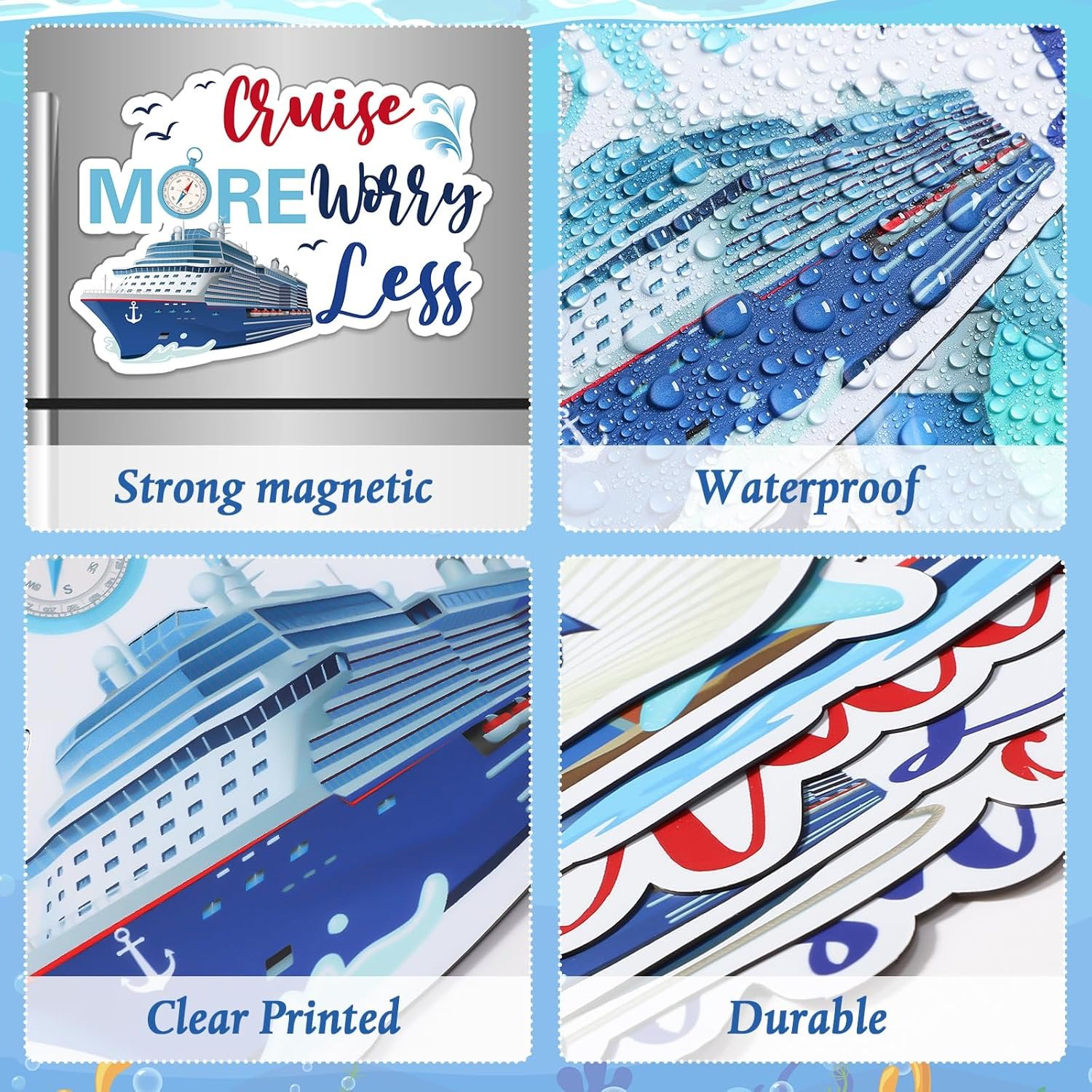 Kanayu 12 Pieces Cruise Door Magnets Decorations, Sea Navigation Ship Car Refrig... 4 Kanayu 12 Pieces Cruise Door Magnets Decorations, Sea Navigation Ship Car Refrig... - Image 4