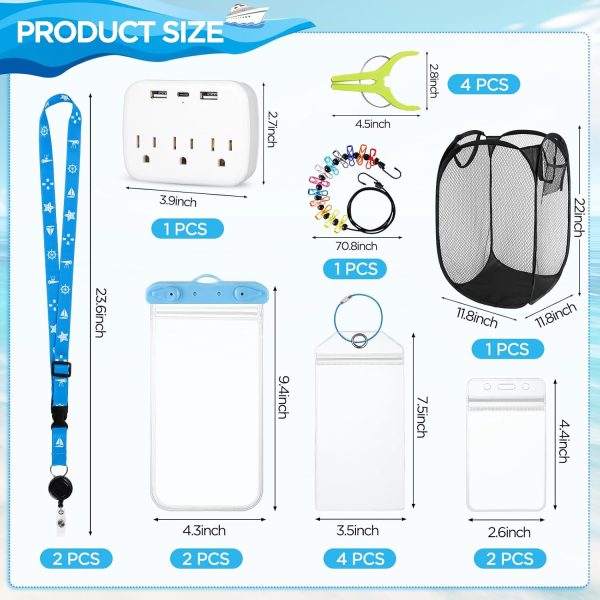 FACULX 15 PCS Cruise Ship Essential Includes Cruise Lanyard, Cruise Luggage Tags... - Image 4