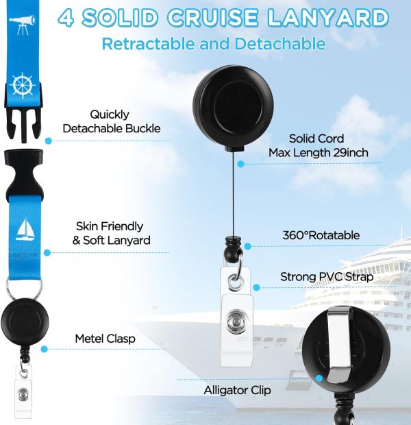 FACULX 15 PCS Cruise Ship Essential Includes Cruise Lanyard, Cruise Luggage Tags... - Image 6