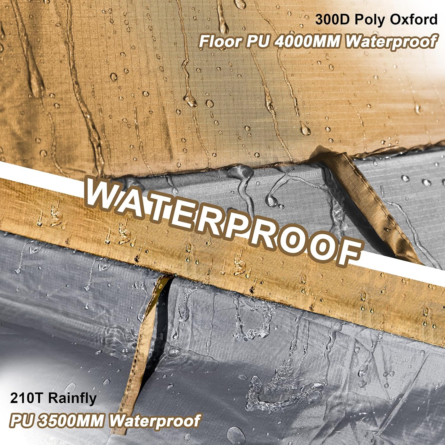2 Person Backpacking Tent, Waterproof 4 Season Tent, Windproof Cold Weather Wint... 5 2 Person Backpacking Tent, Waterproof 4 Season Tent, Windproof Cold Weather Wint... - Image 5