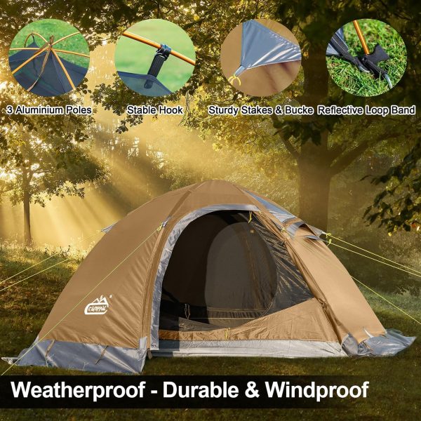 2 Person Backpacking Tent, Waterproof 4 Season Tent, Windproof Cold Weather Wint... - Image 7