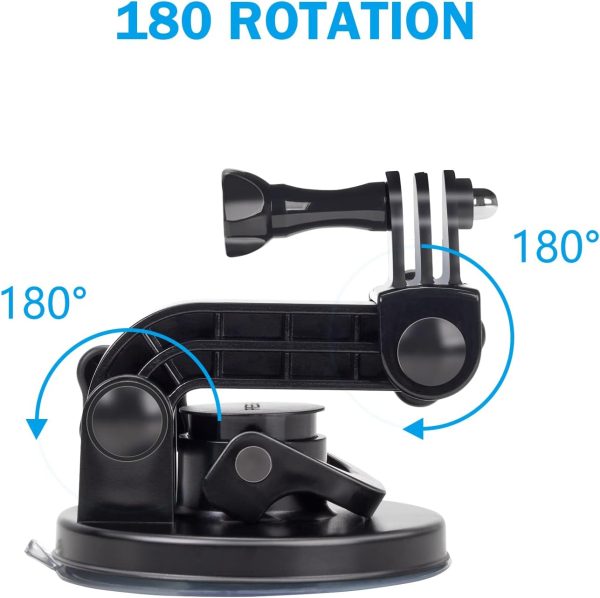 Suptig Suction Cup Mount Compatible for GoPro Hero 13/12/11/10/9/8/7/6/5/4/3/3+/... - Image 3