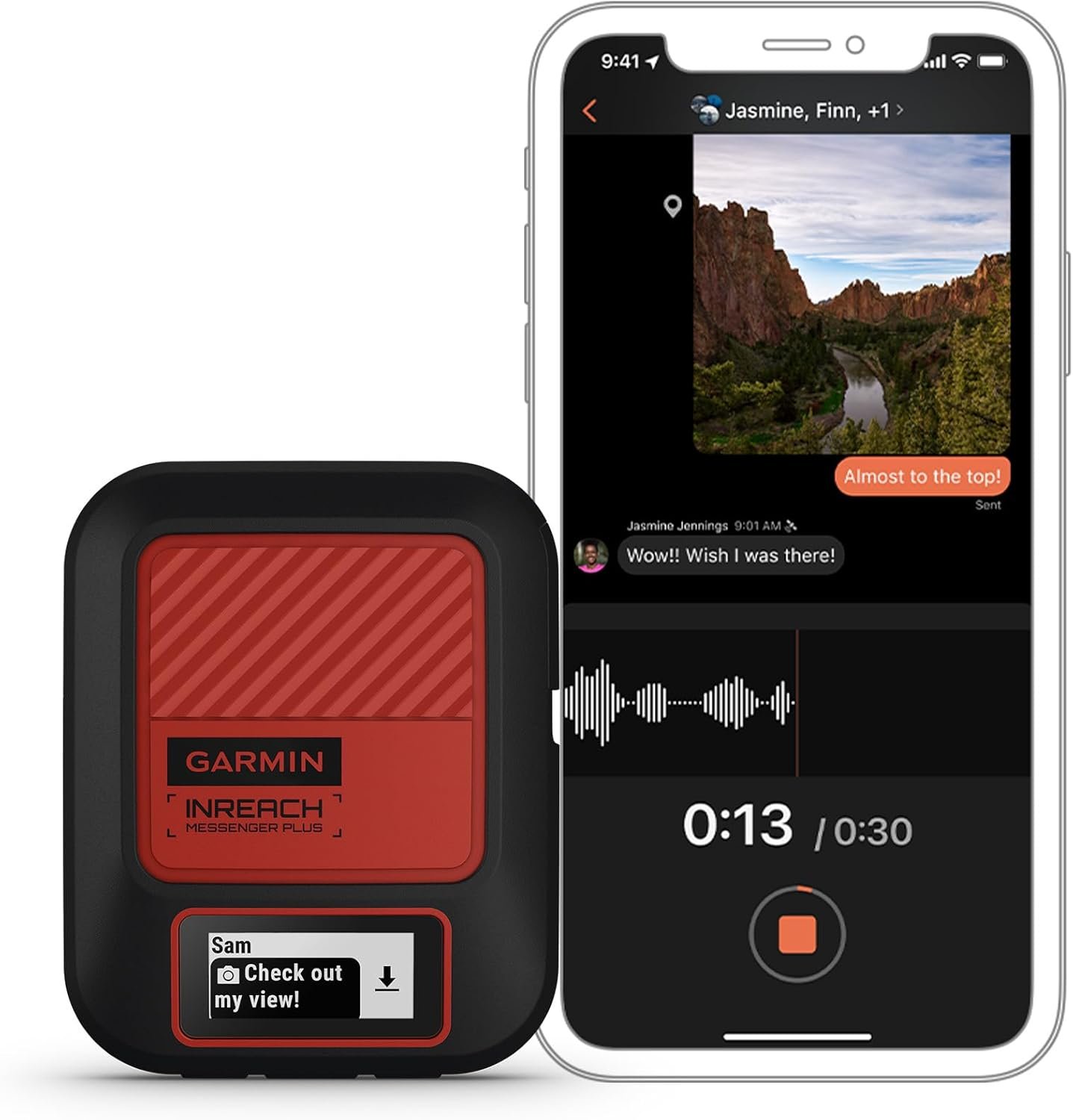 Garmin inReach® Messenger Plus, SOS Satellite Communicator with Photo, Text & Vo... 2 Garmin inReach® Messenger Plus, SOS Satellite Communicator with Photo, Text & Vo... - Image 2