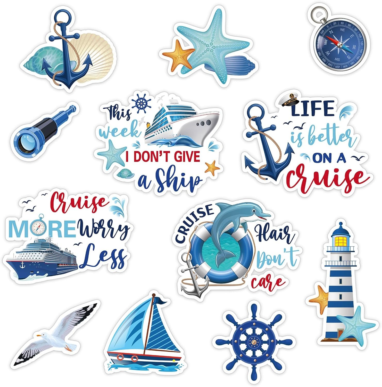 Kanayu 12 Pieces Cruise Door Magnets Decorations, Sea Navigation Ship Car Refrig... 2 Kanayu 12 Pieces Cruise Door Magnets Decorations, Sea Navigation Ship Car Refrig... - Image 2