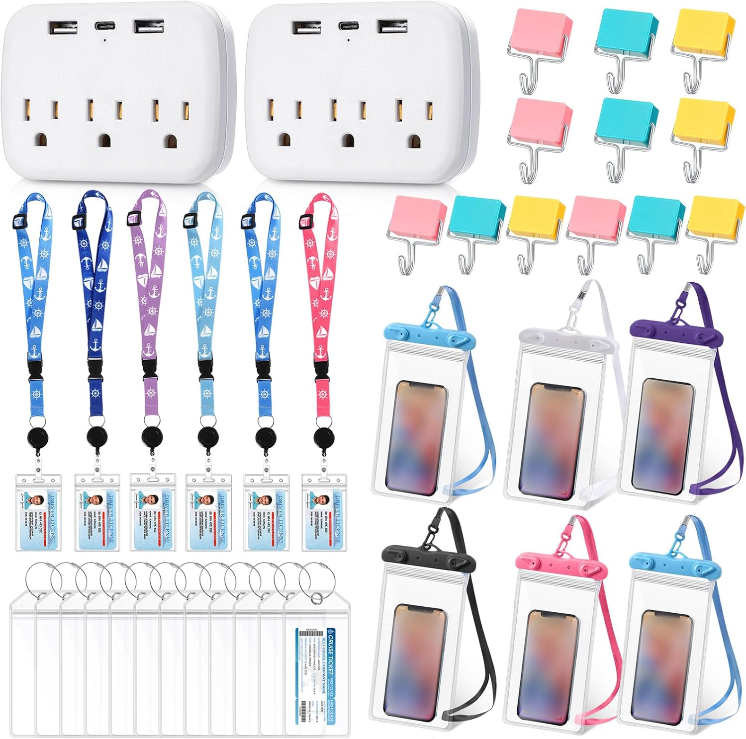 Qilery 38 Pcs Cruise Accessories Kit Includes 6 Cruise Lanyard 12 Cruise Luggage... 2 Qilery 38 Pcs Cruise Accessories Kit Includes 6 Cruise Lanyard 12 Cruise Luggage... - Image 2