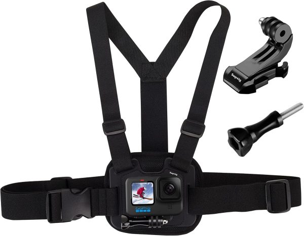 Suptig Chest Mount, Adjustable Chest Strap, Breathable Material Compatible for G... - Image 2