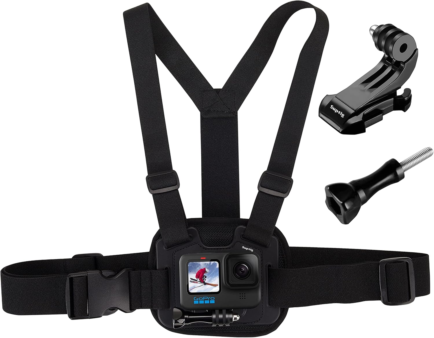 Suptig Chest Mount, Adjustable Chest Strap, Breathable Material Compatible for G... 2 Suptig Chest Mount, Adjustable Chest Strap, Breathable Material Compatible for G... - Image 2