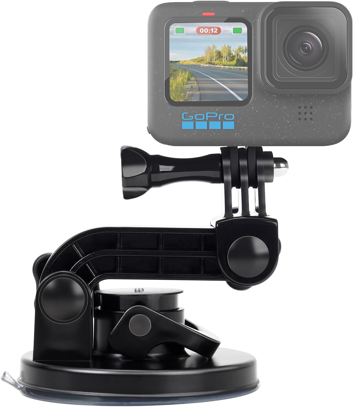 Suptig Suction Cup Mount Compatible for GoPro Hero 13/12/11/10/9/8/7/6/5/4/3/3+/... 2 Suptig Suction Cup Mount Compatible for GoPro Hero 13/12/11/10/9/8/7/6/5/4/3/3+/... - Image 2