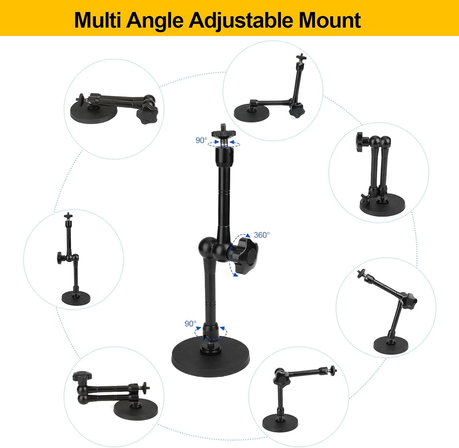 Magnetic Camera Mount for GoPro Hero/Insta 360 / DJI OSMO/AKASO Action Camera,3.... 5 Magnetic Camera Mount for GoPro Hero/Insta 360 / DJI OSMO/AKASO Action Camera,3.... - Image 5