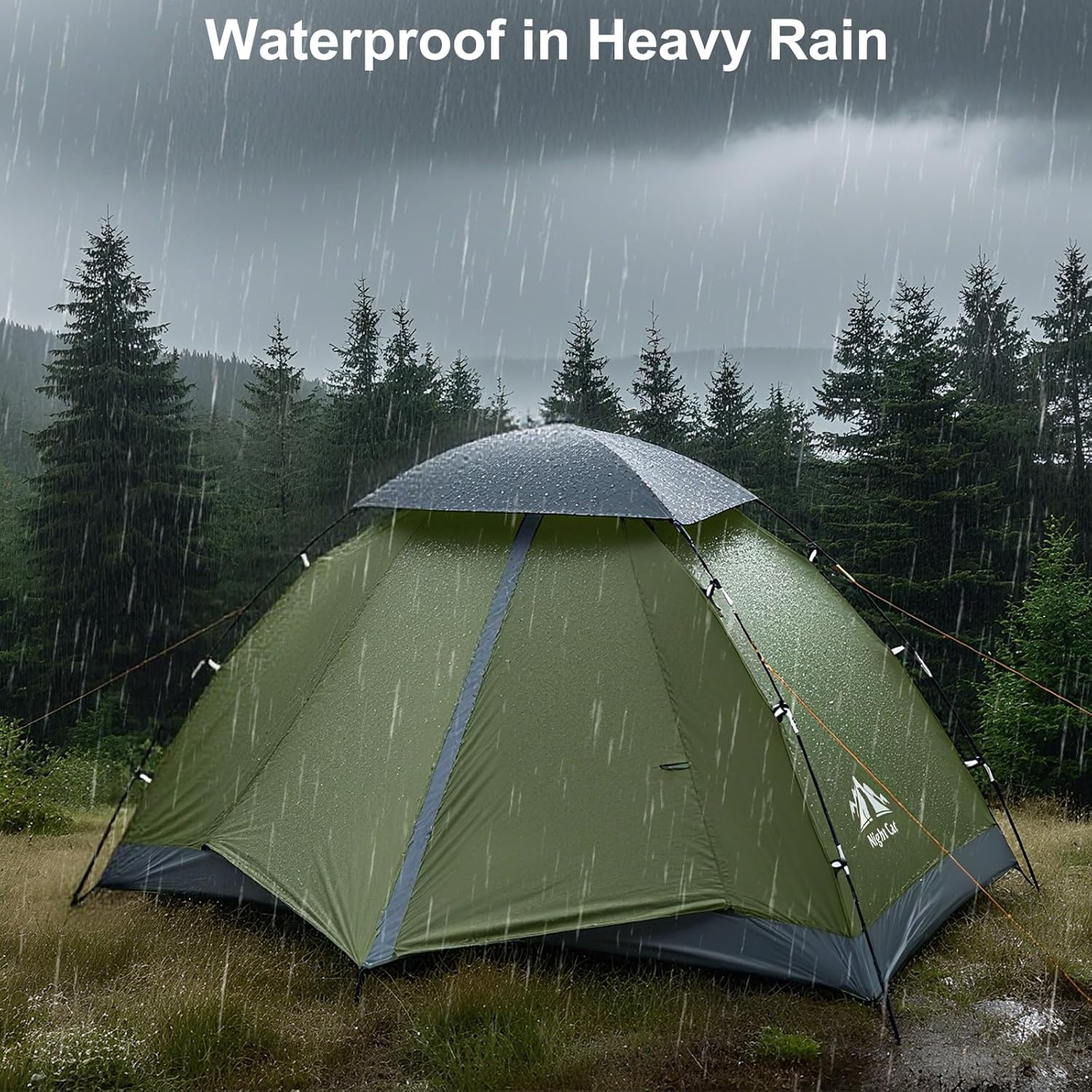 Night Cat Upgraded Backpacking Tents 1 2 Persons Easy Clip Setup Camping Tent Ad... 5 Night Cat Upgraded Backpacking Tents 1 2 Persons Easy Clip Setup Camping Tent Ad... - Image 5