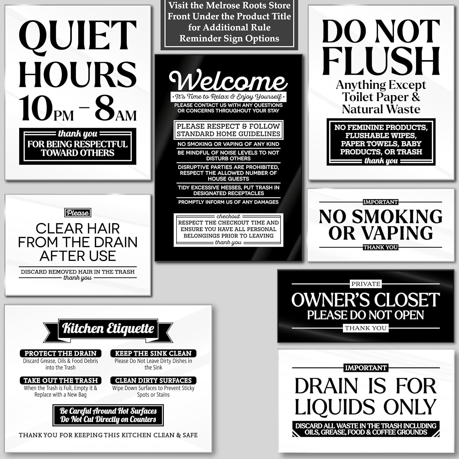 Acrylic 2.5x6 Owners Closet Sign, No Guest Access Sign, Compatible with Airbnb E... 6 Acrylic 2.5x6 Owners Closet Sign, No Guest Access Sign, Compatible with Airbnb E... - Image 6