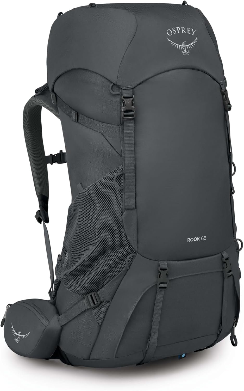 Osprey Rook 65L Men's Backpacking Backpack, Dark Charcoal/Silver Lining, Extende... 2 Osprey Rook 65L Men's Backpacking Backpack, Dark Charcoal/Silver Lining, Extende... - Image 2