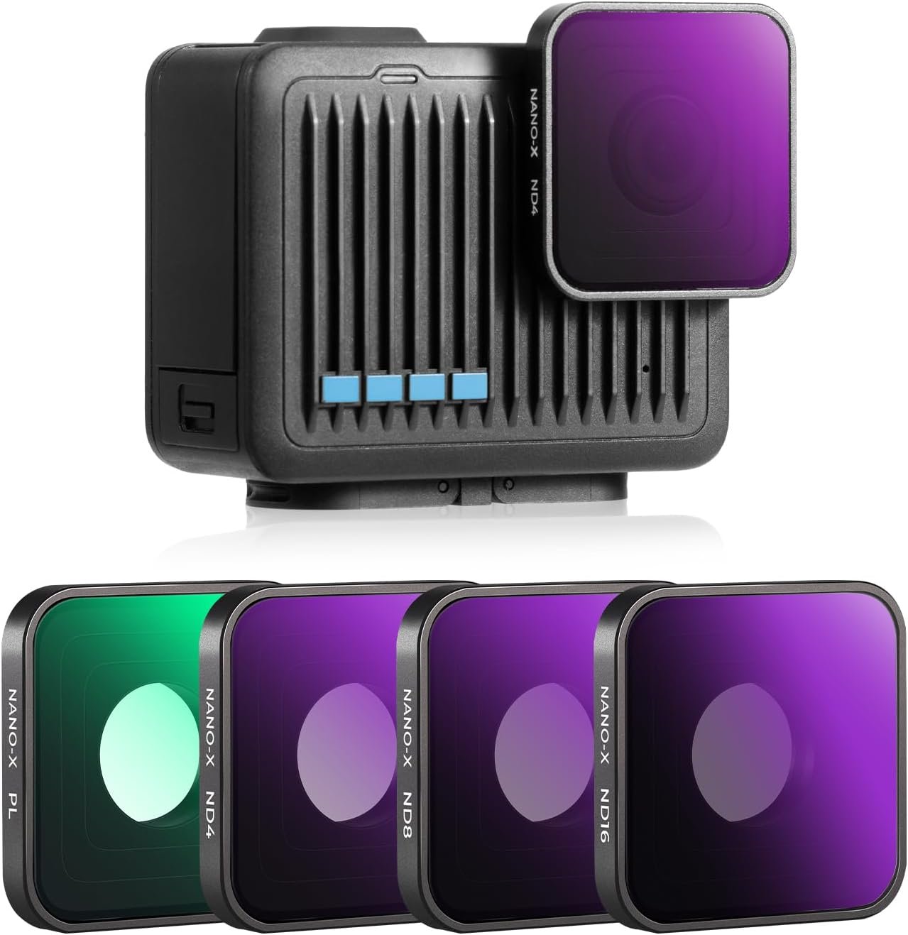 K&F Concept ND PL Filter Set for GoPro Hero 4K Camera, 4 Pack PL ND4 ND8 ND16 Ne... 2 K&F Concept ND PL Filter Set for GoPro Hero 4K Camera, 4 Pack PL ND4 ND8 ND16 Ne... - Image 2