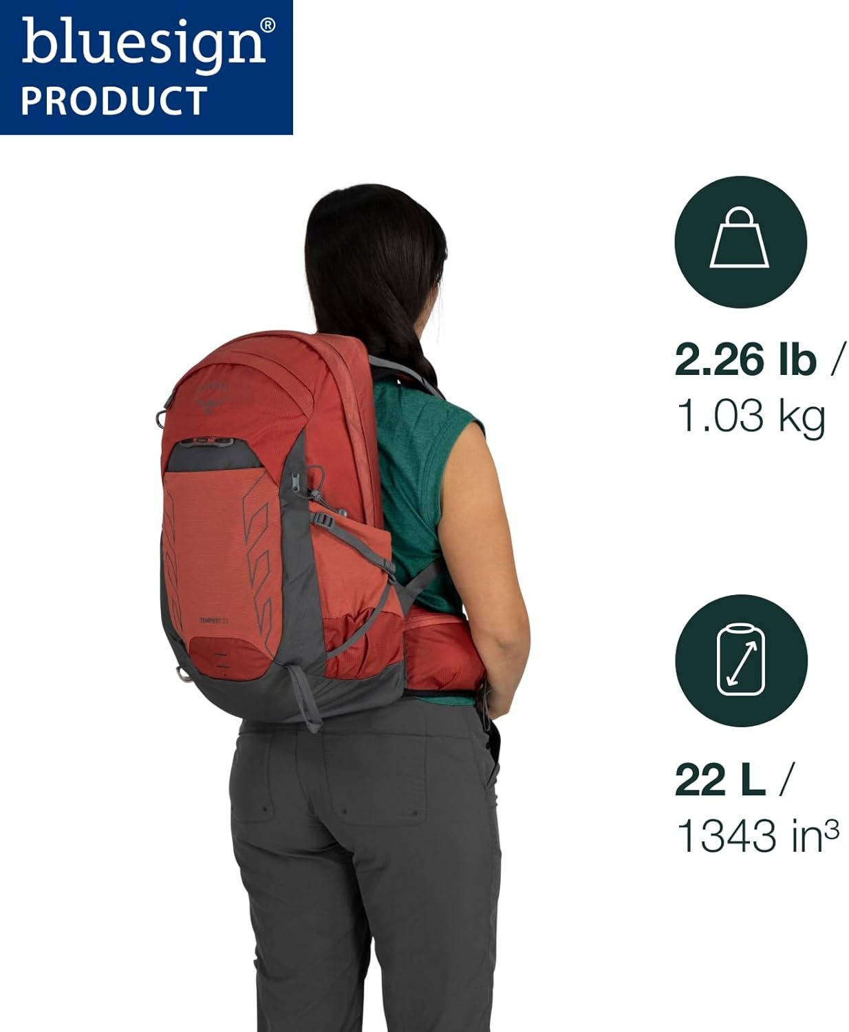 Osprey Tempest 22L Women's Lightweight Hiking Backpack - Small Daypack for Trave... 3 Osprey Tempest 22L Women's Lightweight Hiking Backpack - Small Daypack for Trave... - Image 3