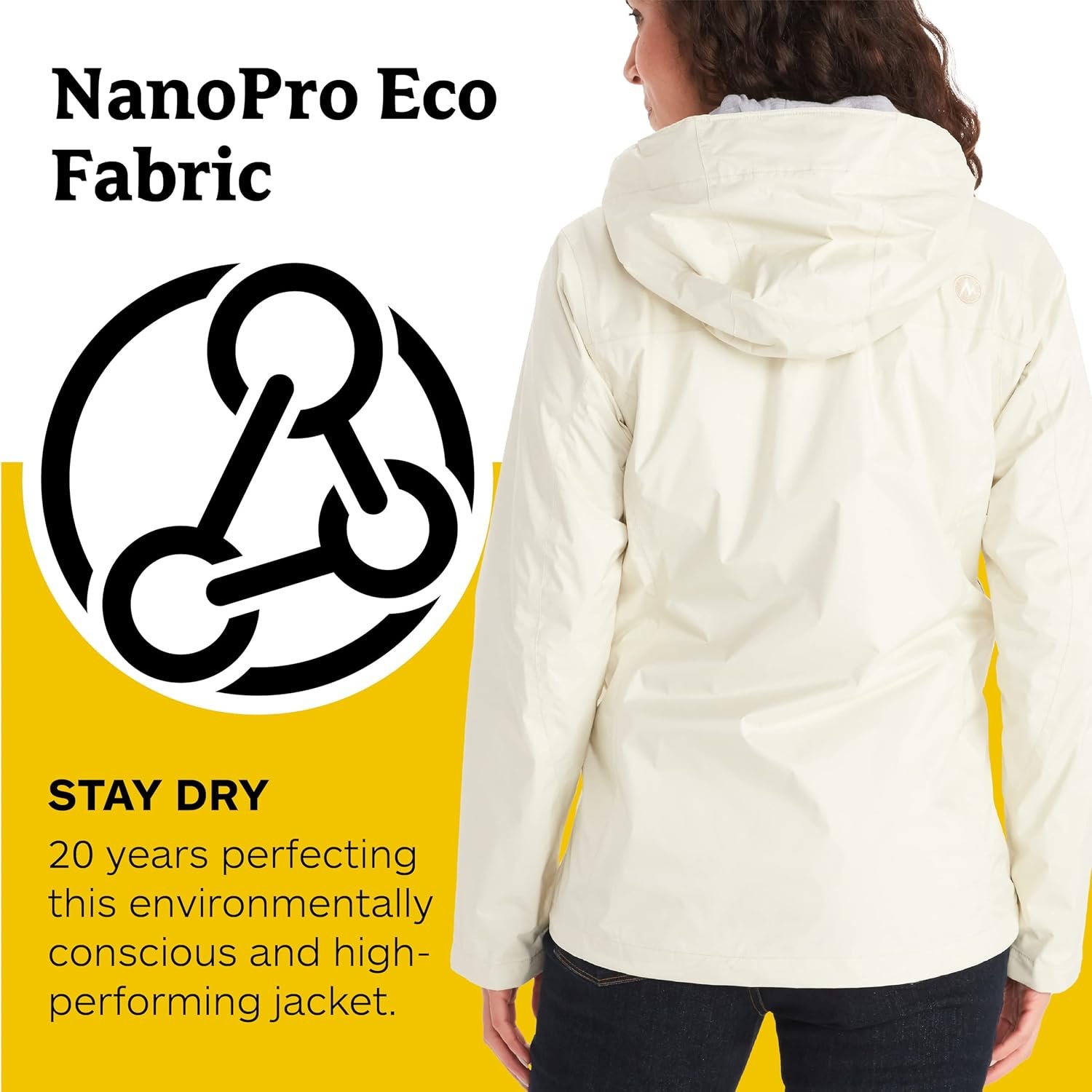 Marmot Women's PreCip Eco Waterproof Rain Jacket. 6 Marmot Women's PreCip Eco Waterproof Rain Jacket. - Image 6