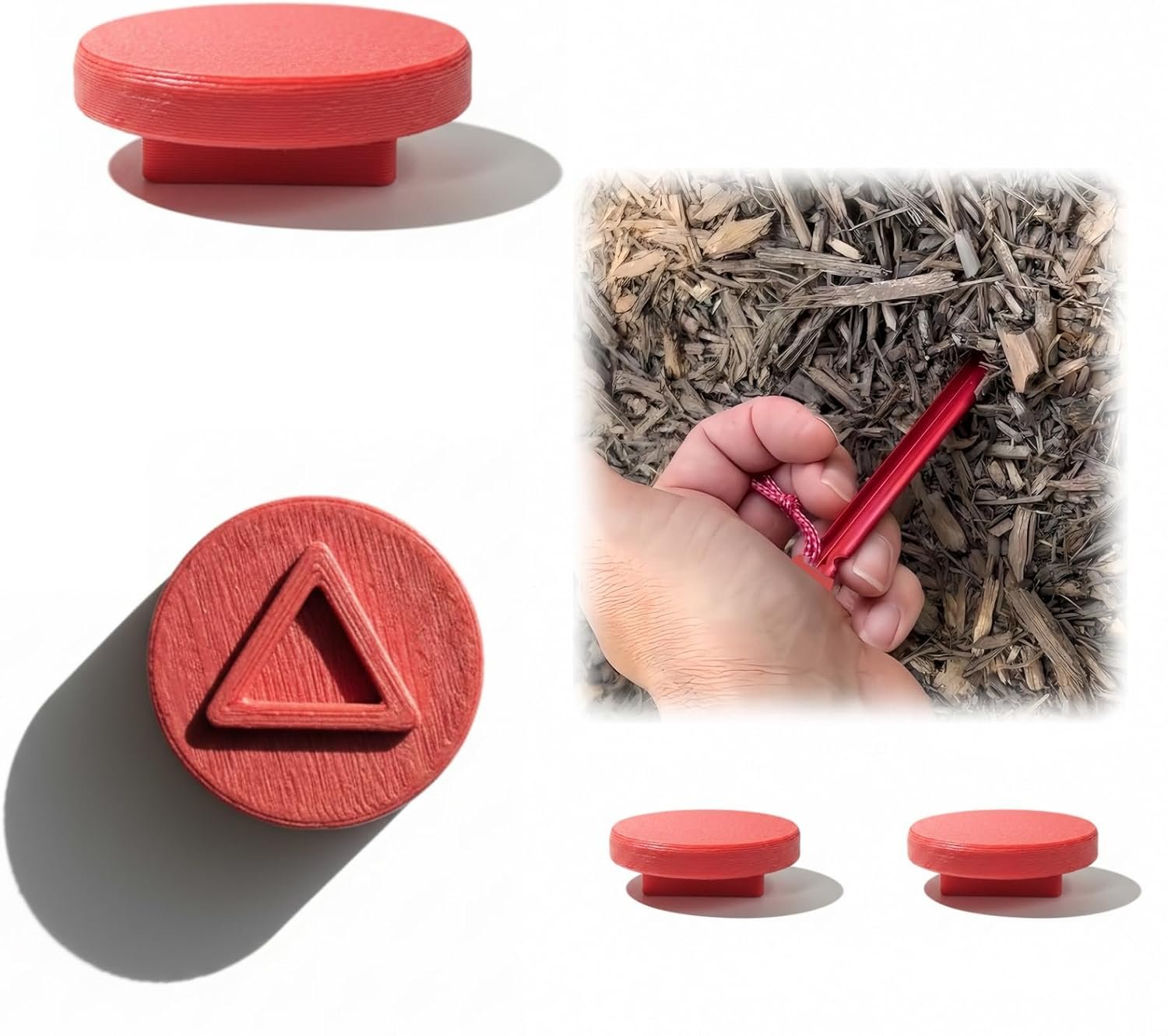 2-Pack 3D Printed Tent Stake Pusher Caps for MSR Groundhog & Mini – Fits 7.5" & ... 2 2-Pack 3D Printed Tent Stake Pusher Caps for MSR Groundhog & Mini – Fits 7.5" & ... - Image 2