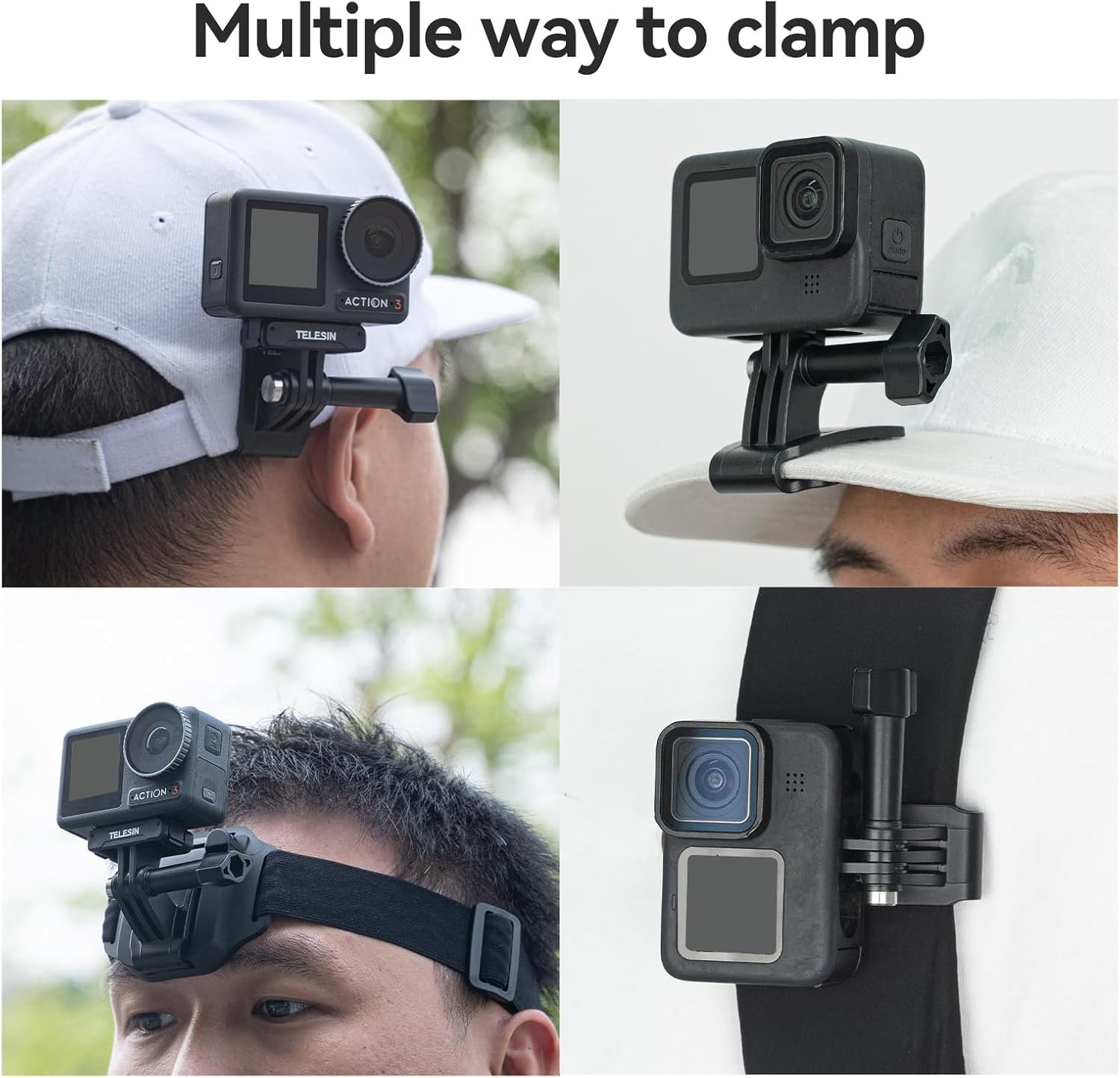 TELESIN Head Strap Mount with Cap Clip, Quick Release Head Belt Mount Compatible... 9 TELESIN Head Strap Mount with Cap Clip, Quick Release Head Belt Mount Compatible... - Image 9