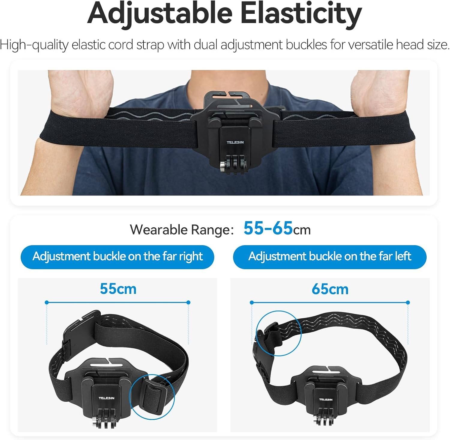 TELESIN Head Strap Mount with Cap Clip, Quick Release Head Belt Mount Compatible... 10 TELESIN Head Strap Mount with Cap Clip, Quick Release Head Belt Mount Compatible... - Image 10