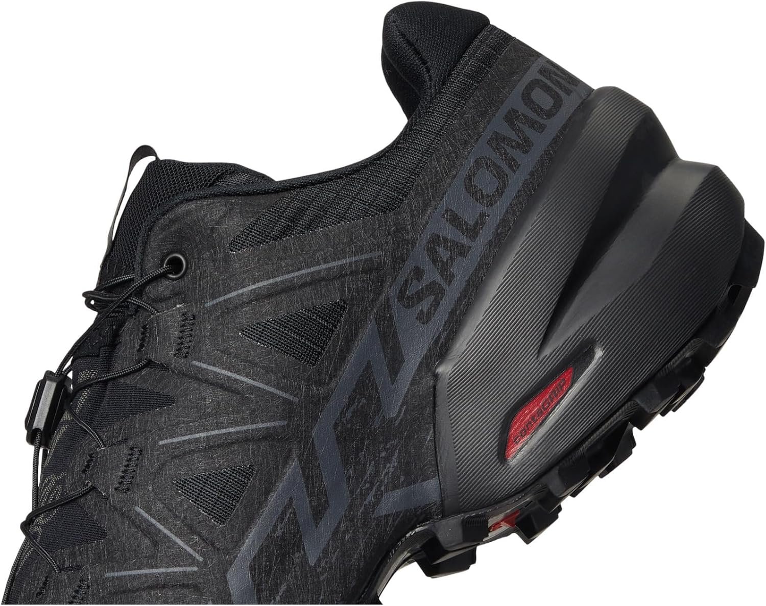 Salomon Mens Speedcross 6 Black/Black/Phantom 12.5 Medium 7 Salomon Mens Speedcross 6 Black/Black/Phantom 12.5 Medium - Image 7