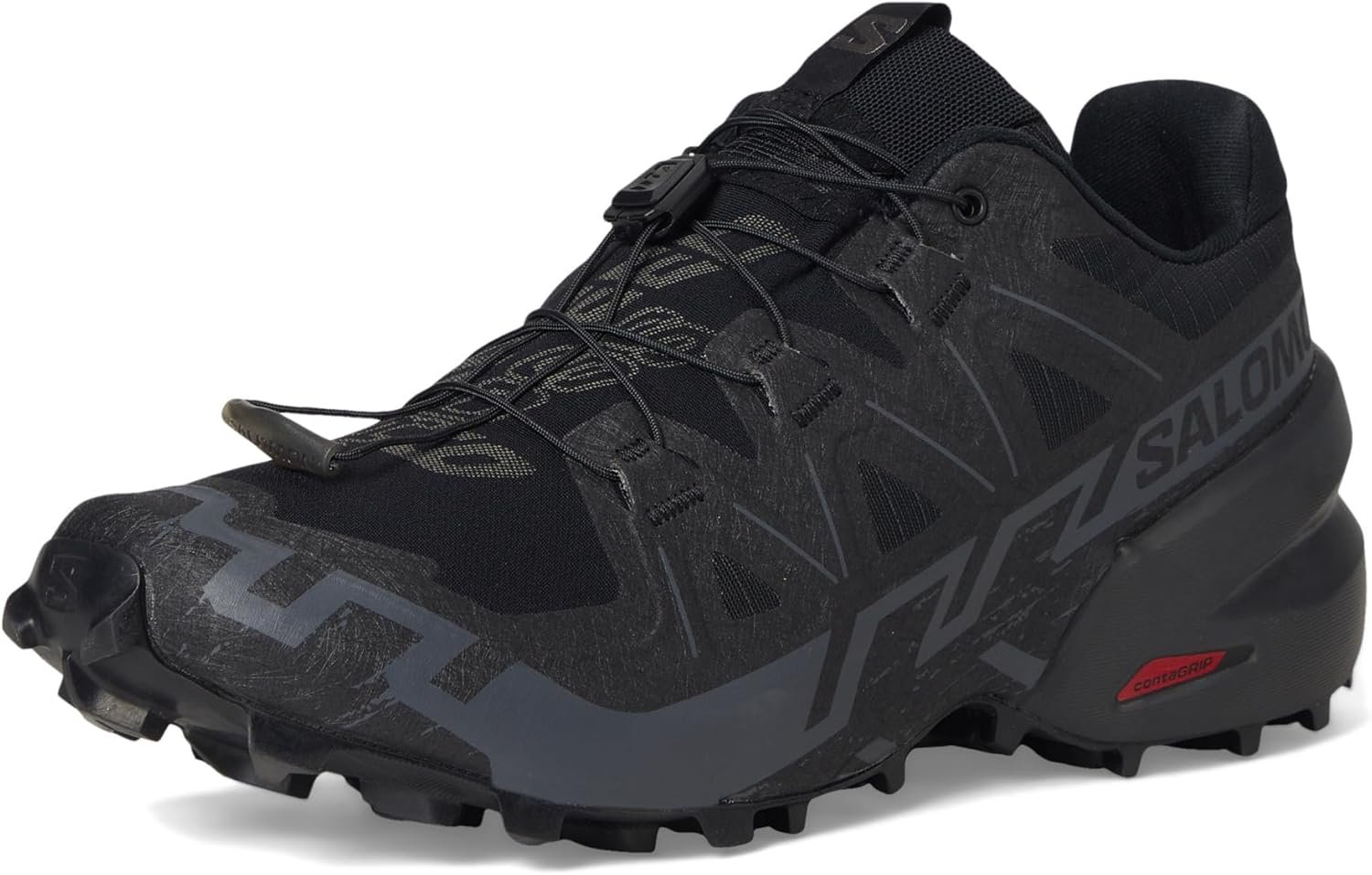 Salomon Mens Speedcross 6 Black/Black/Phantom 12.5 Medium 8 Salomon Mens Speedcross 6 Black/Black/Phantom 12.5 Medium - Image 8