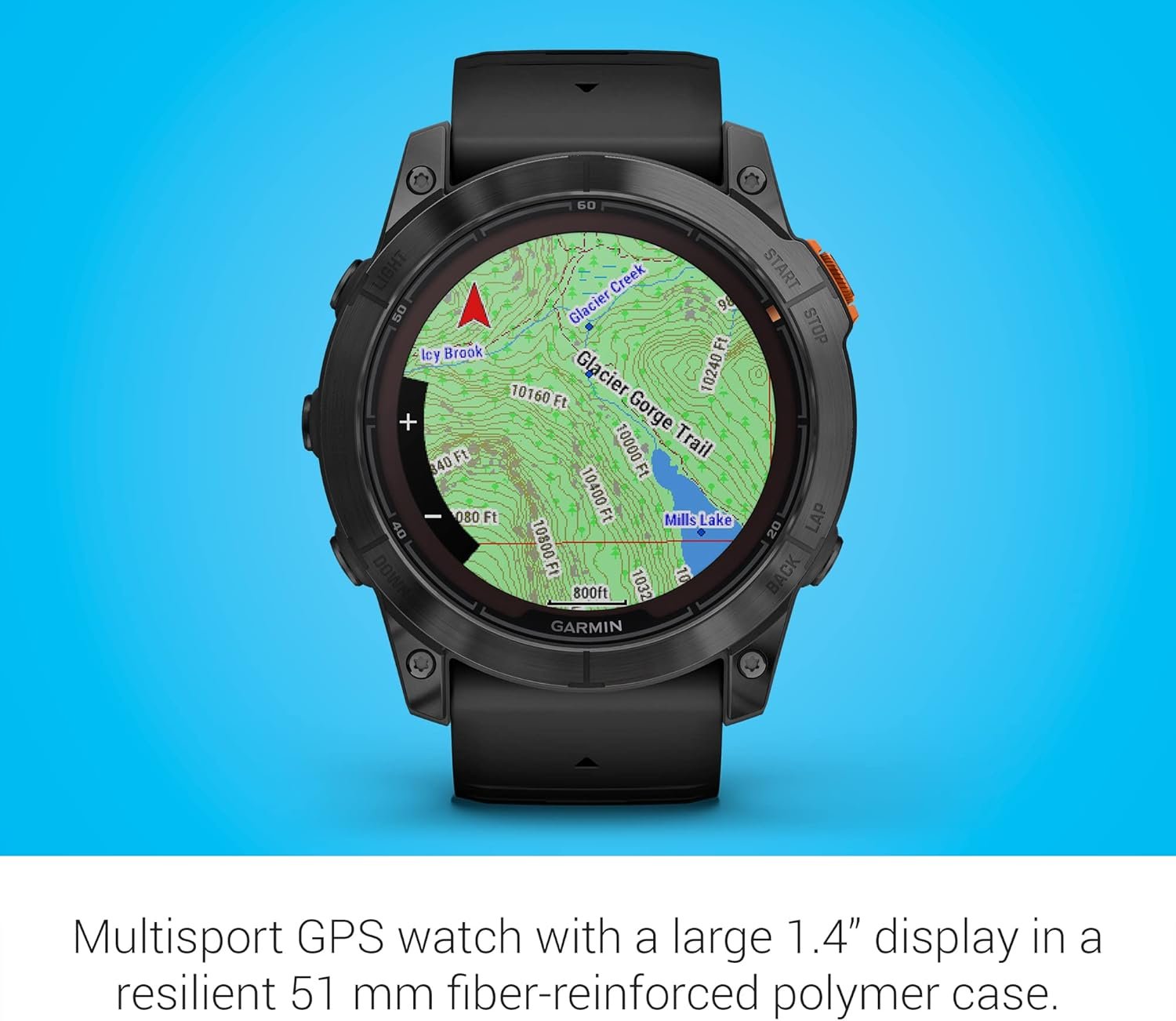 Garmin fēnix 7X Pro Solar, Multisport GPS Smartwatch, Built-in Flashlight, Solar... 6 Garmin fēnix 7X Pro Solar, Multisport GPS Smartwatch, Built-in Flashlight, Solar... - Image 6